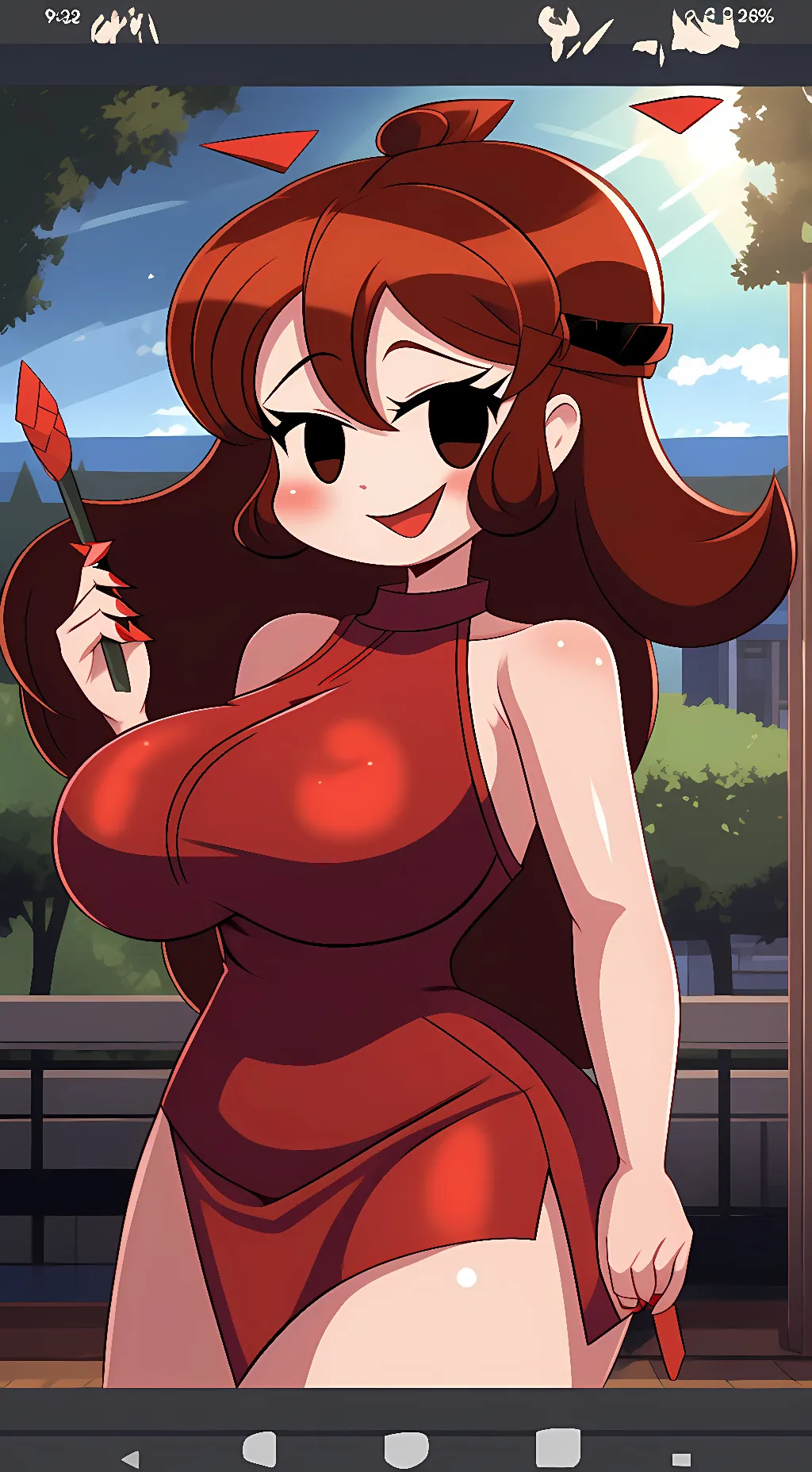 ai character: girlfriend background