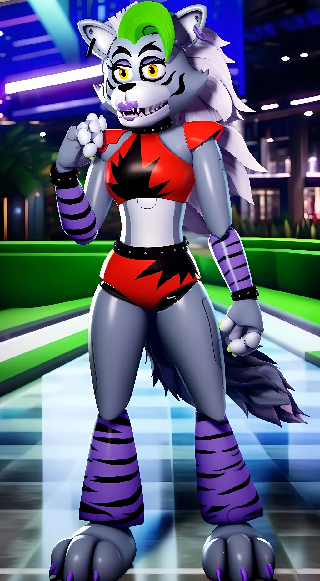 ai character: Roxanne Wolf background