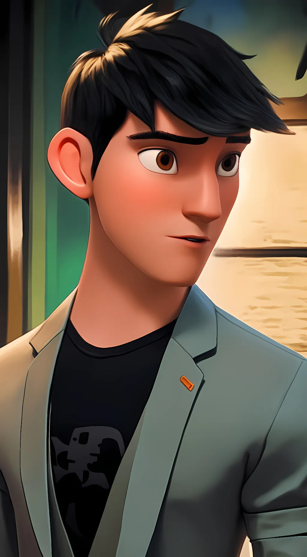 ai character: Tadashi Hamada background
