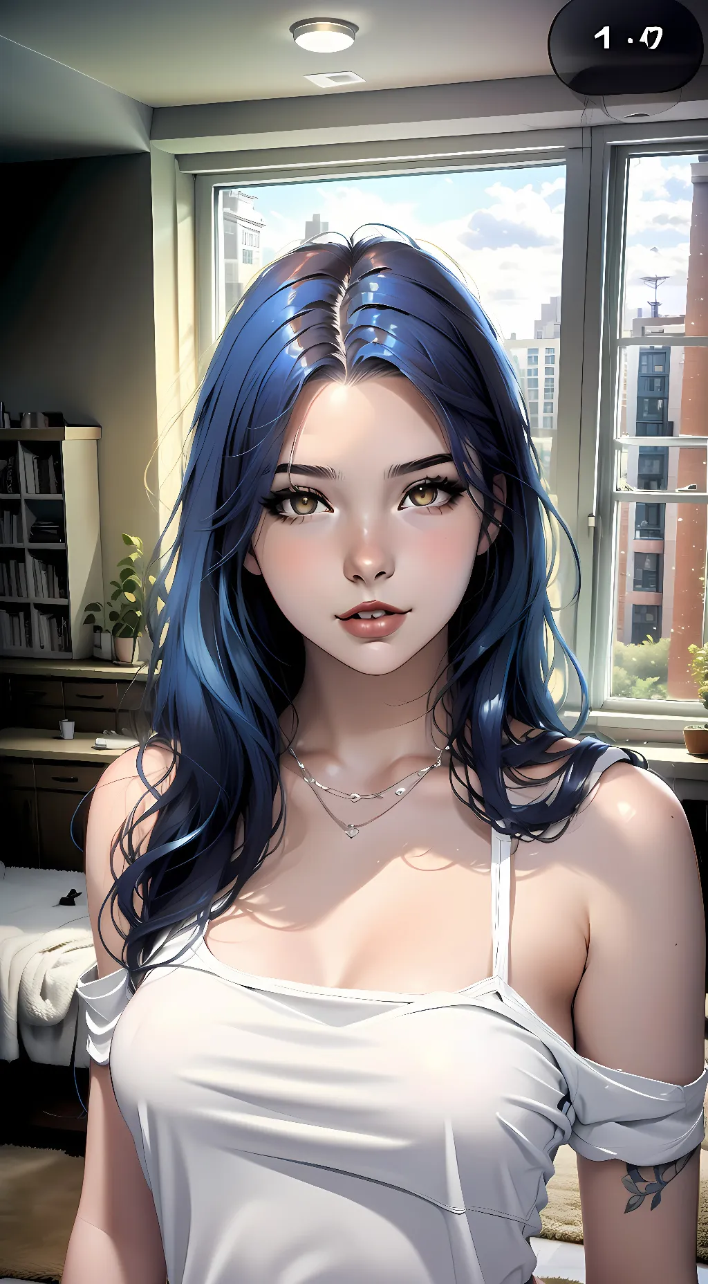 ai character: Charlene  background