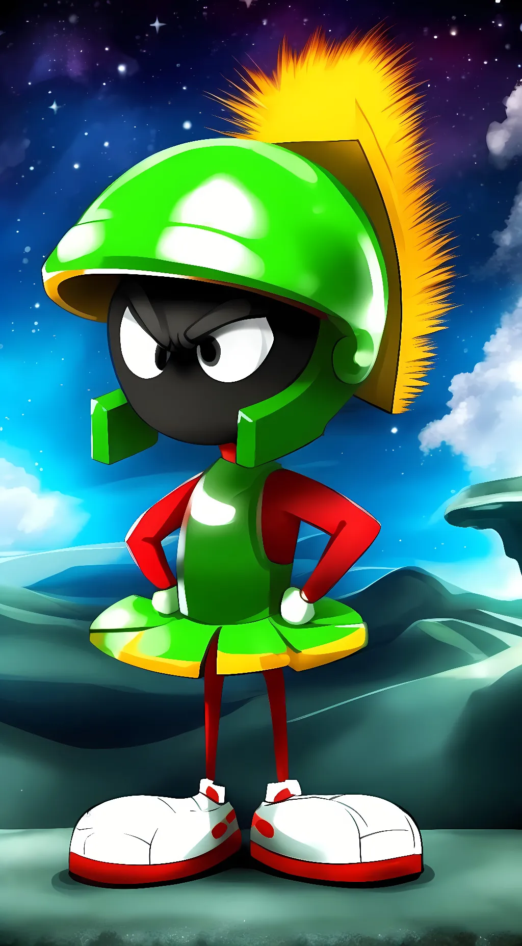 ai character: marvin the martian background