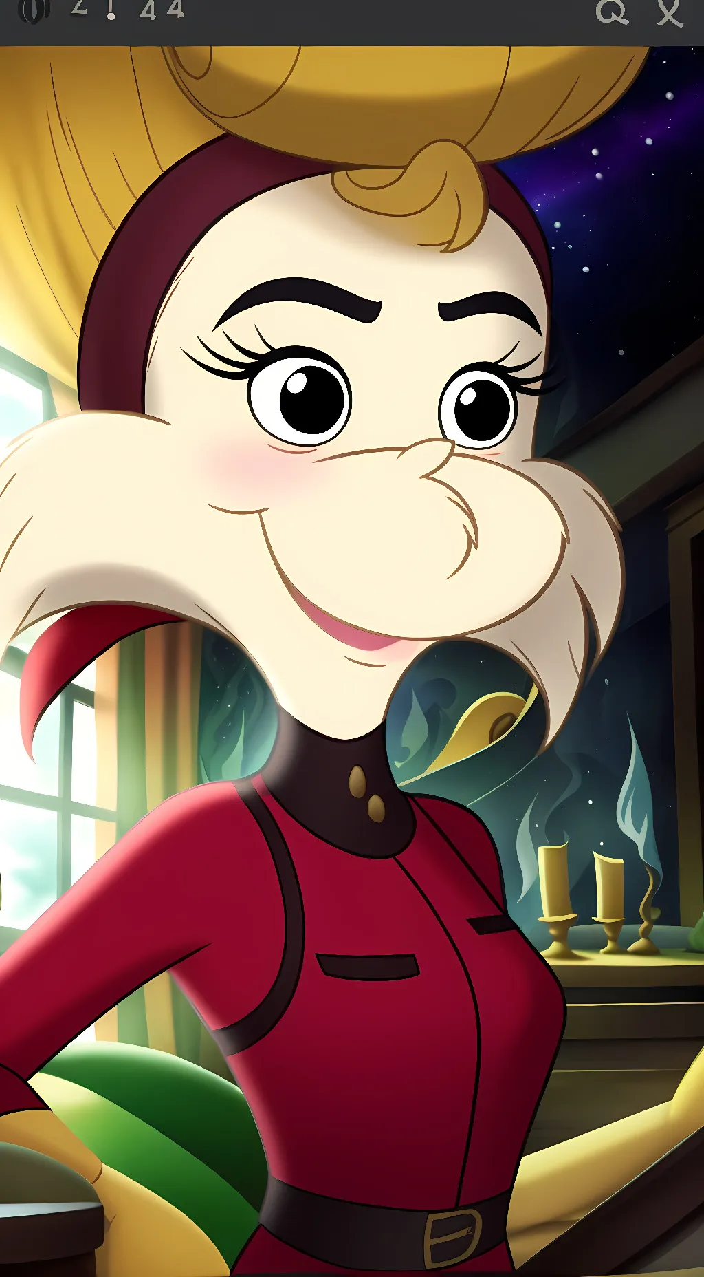 ai character: Pam I Am background