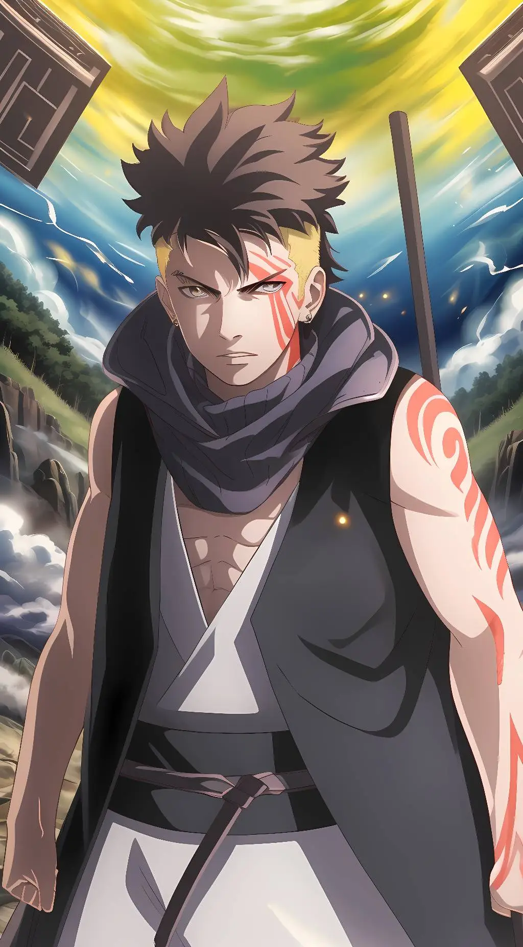 ai character: Kawaki background