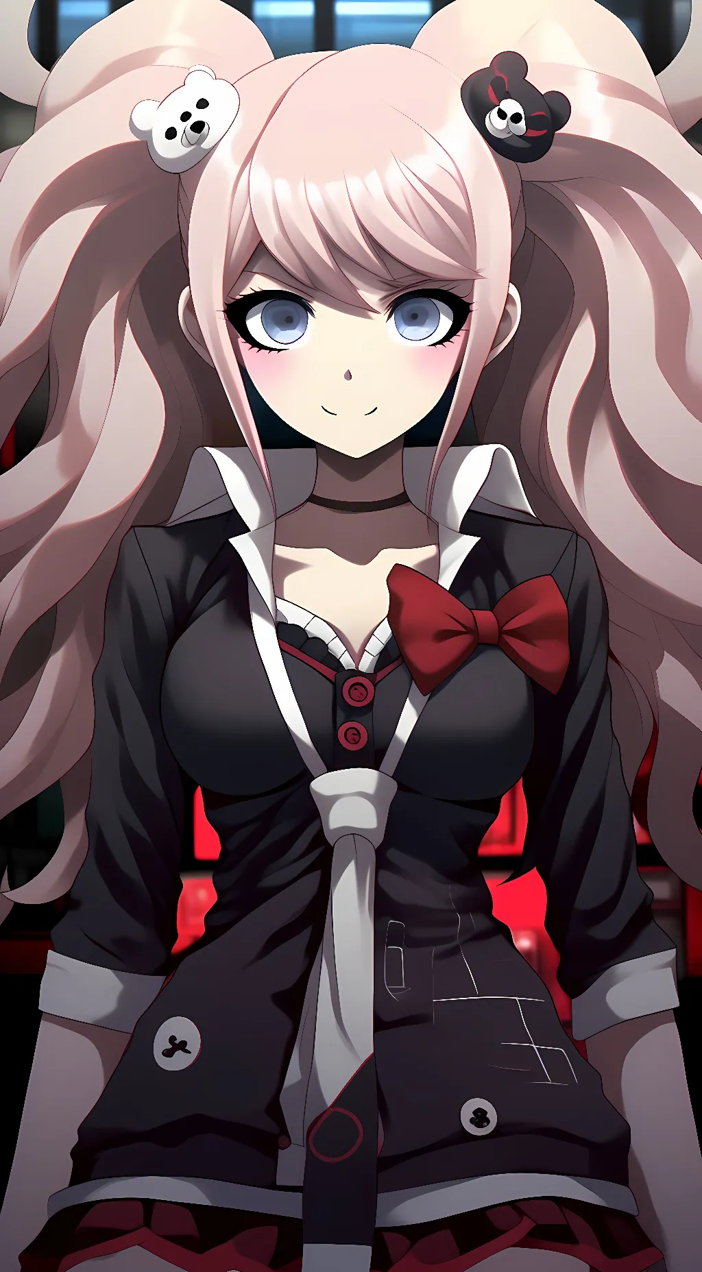 ai character: Junko Enoshima background