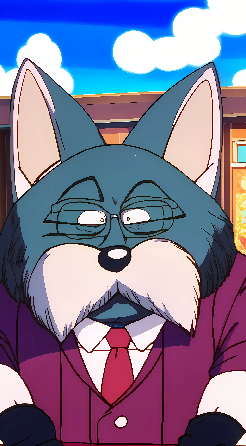 ai character: King Furry  background