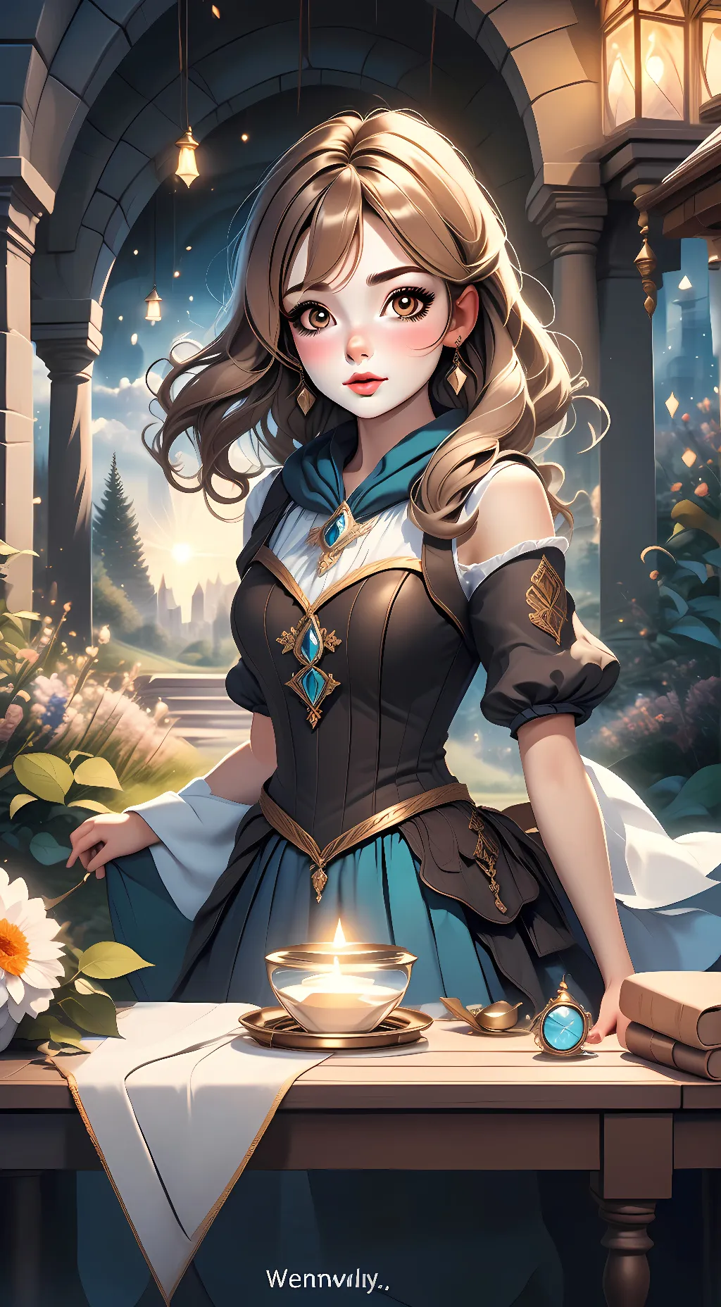 ai character: Rebecca background