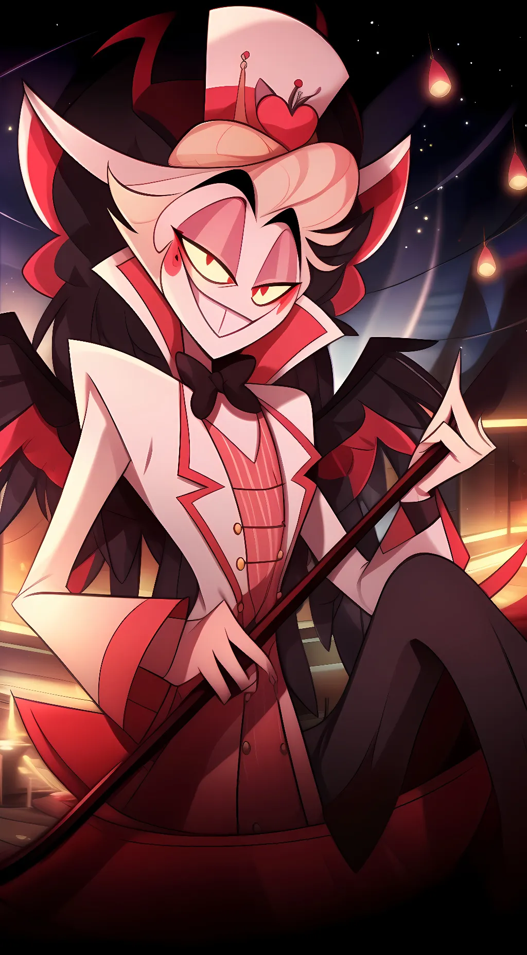 ai character: Lucifer Magne background
