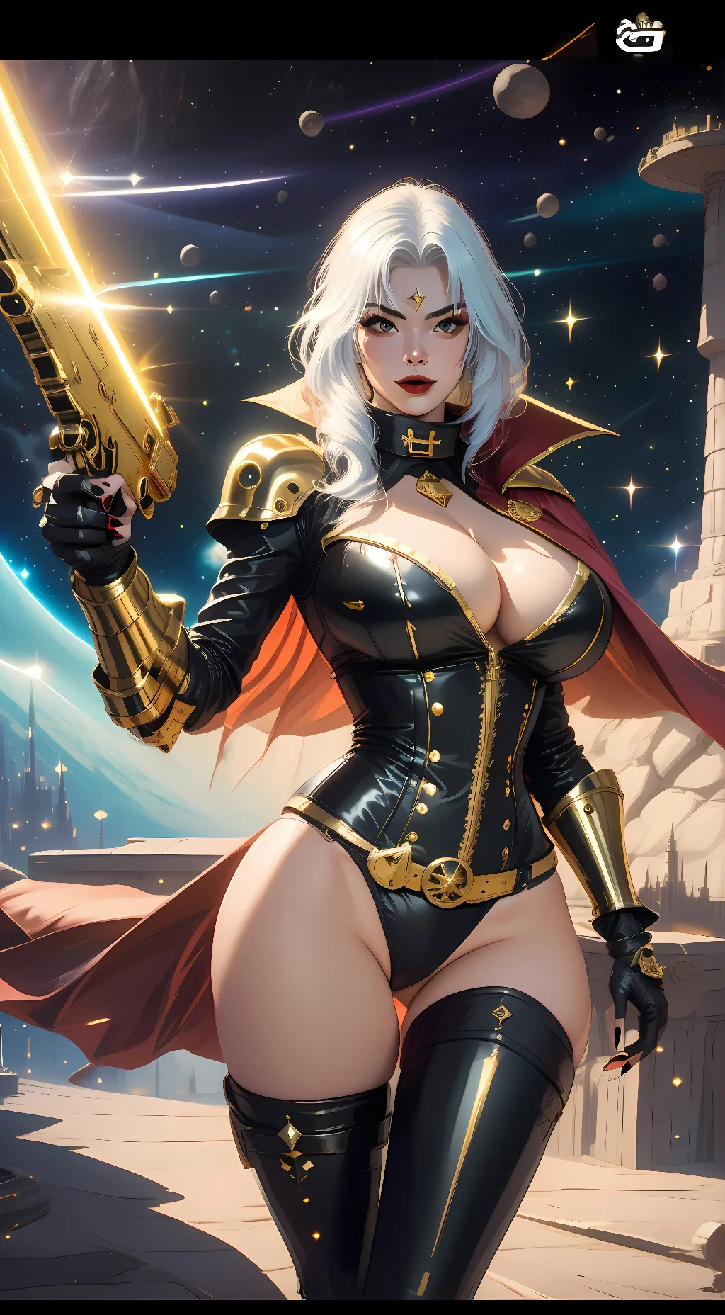 ai character: Aurora background