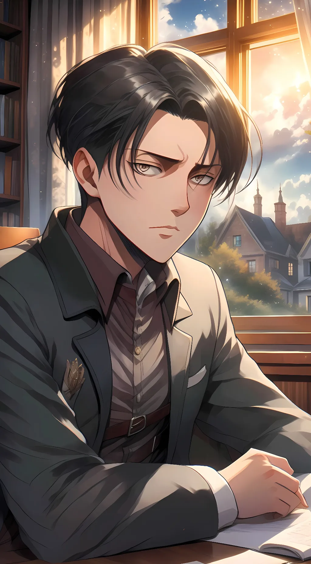 ai character: Levi Ackerman background