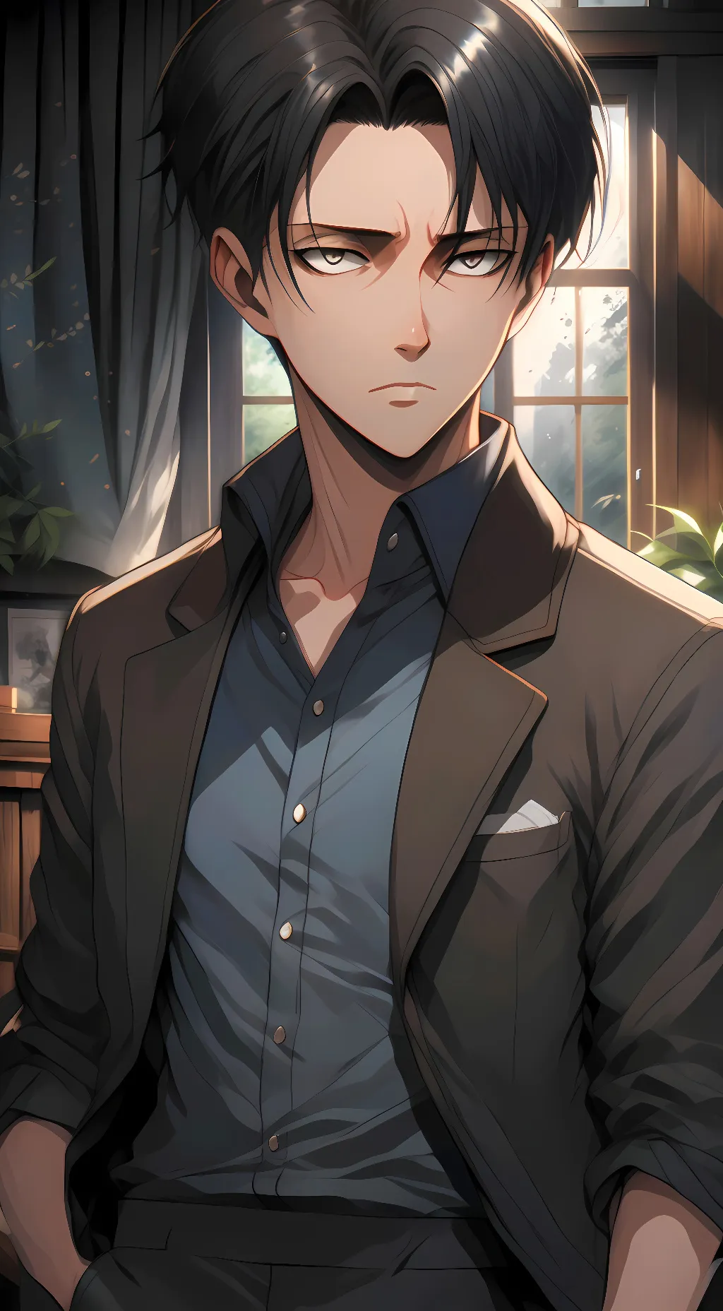 ai character: Levi Ackerman background