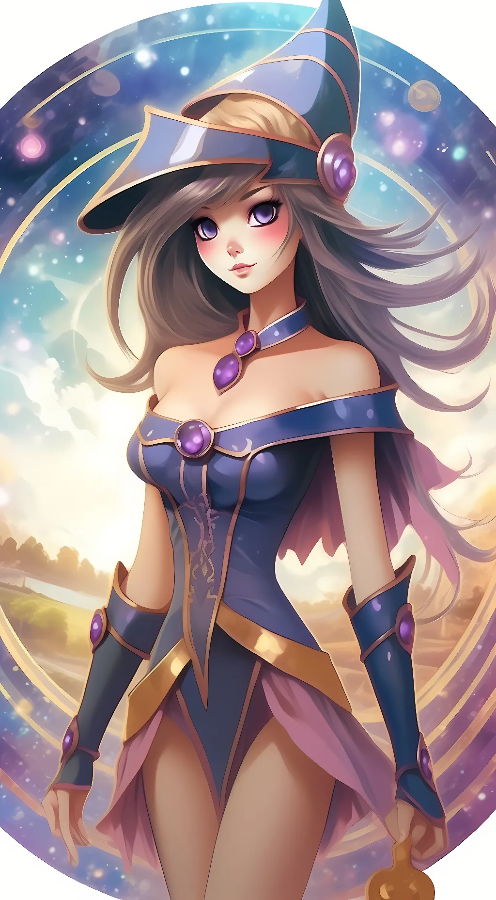 ai character: Dark Magician Girl background