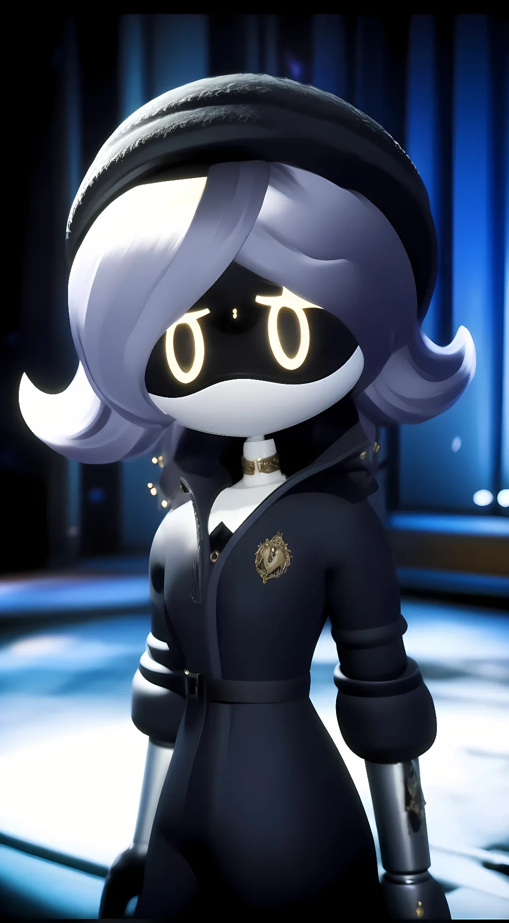 ai character: V (murder drones)  background