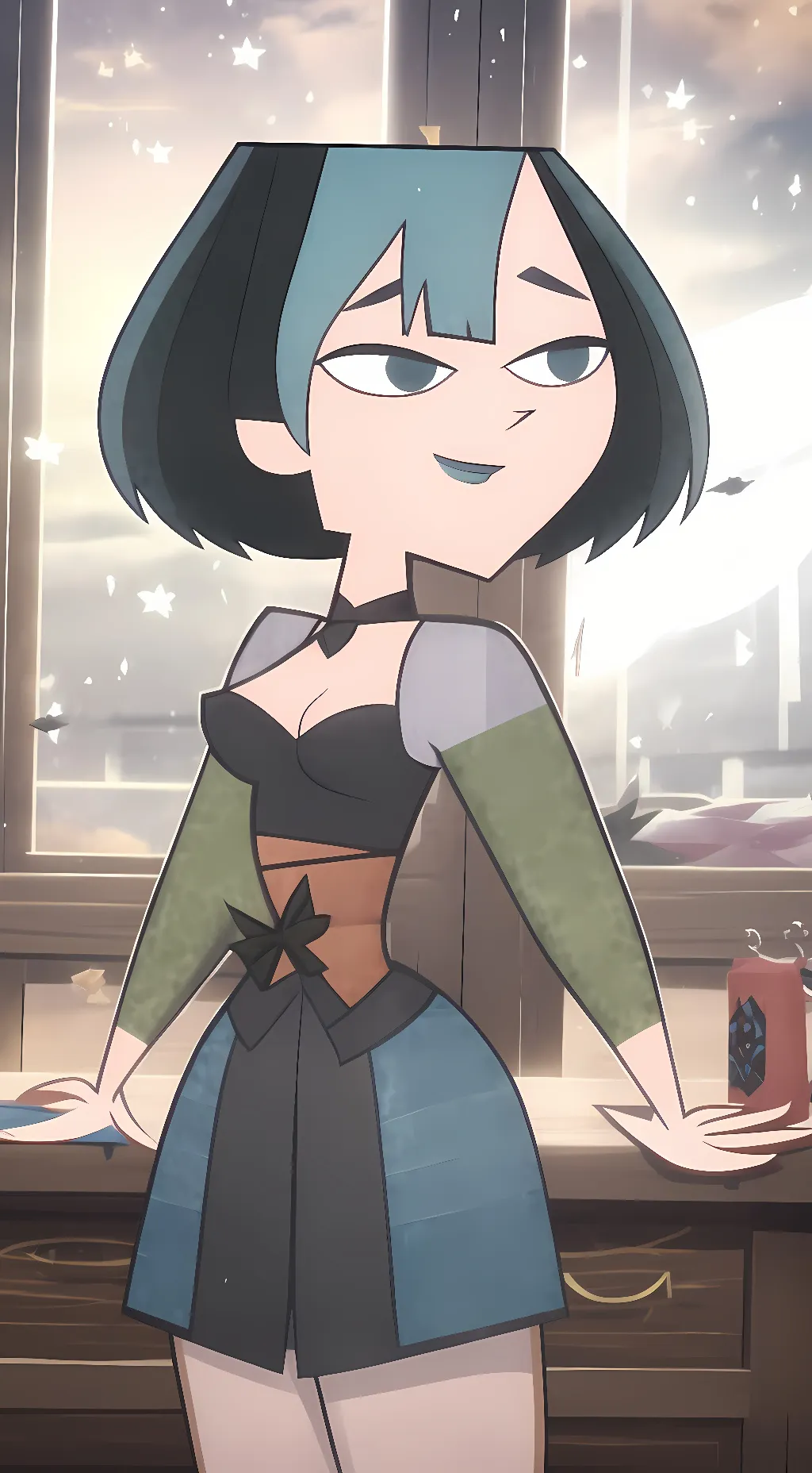 ai character: Gwen TDI background