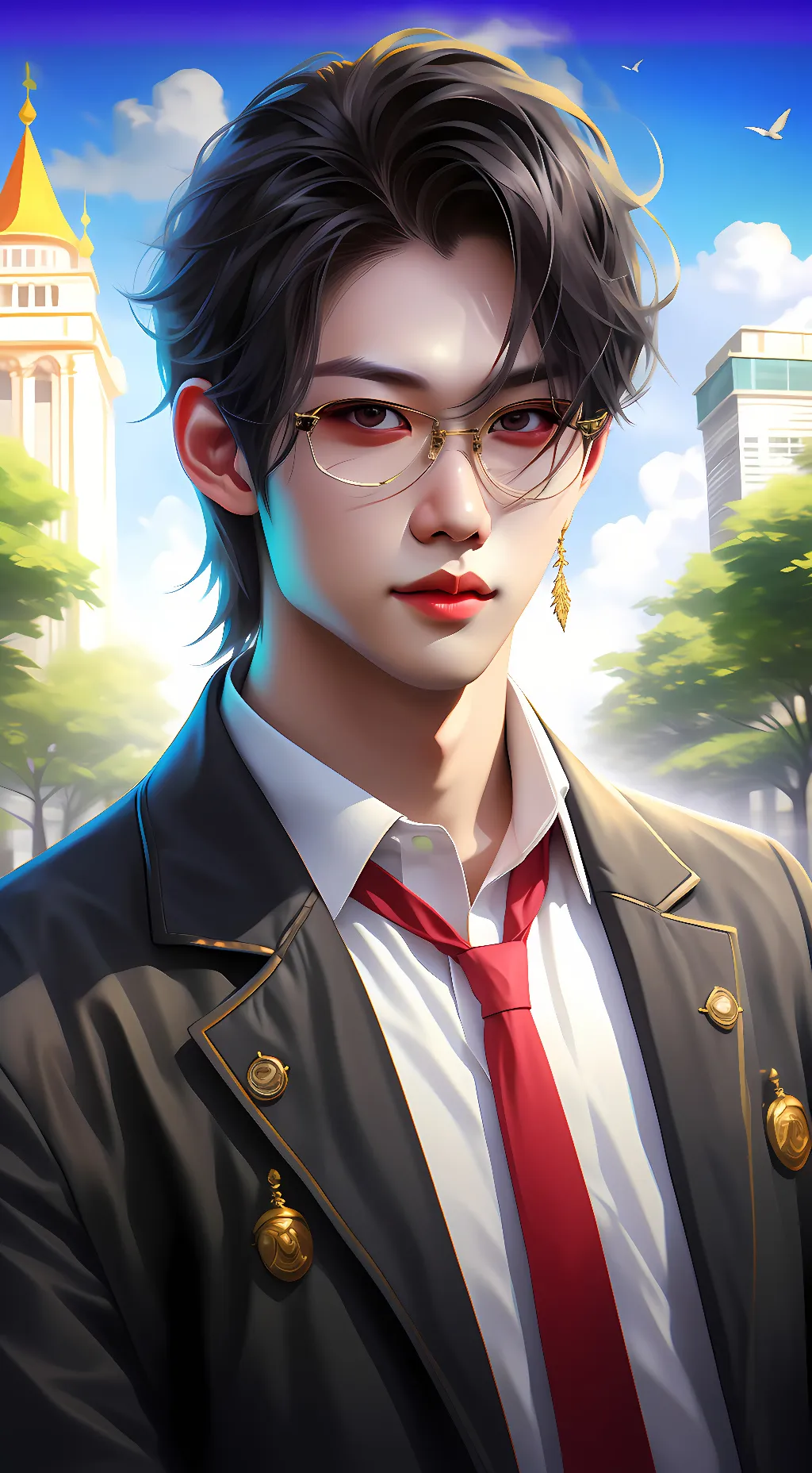 ai character: Felix  background