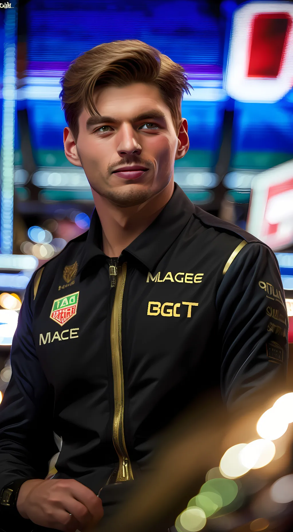 ai character: Max Verstappen background