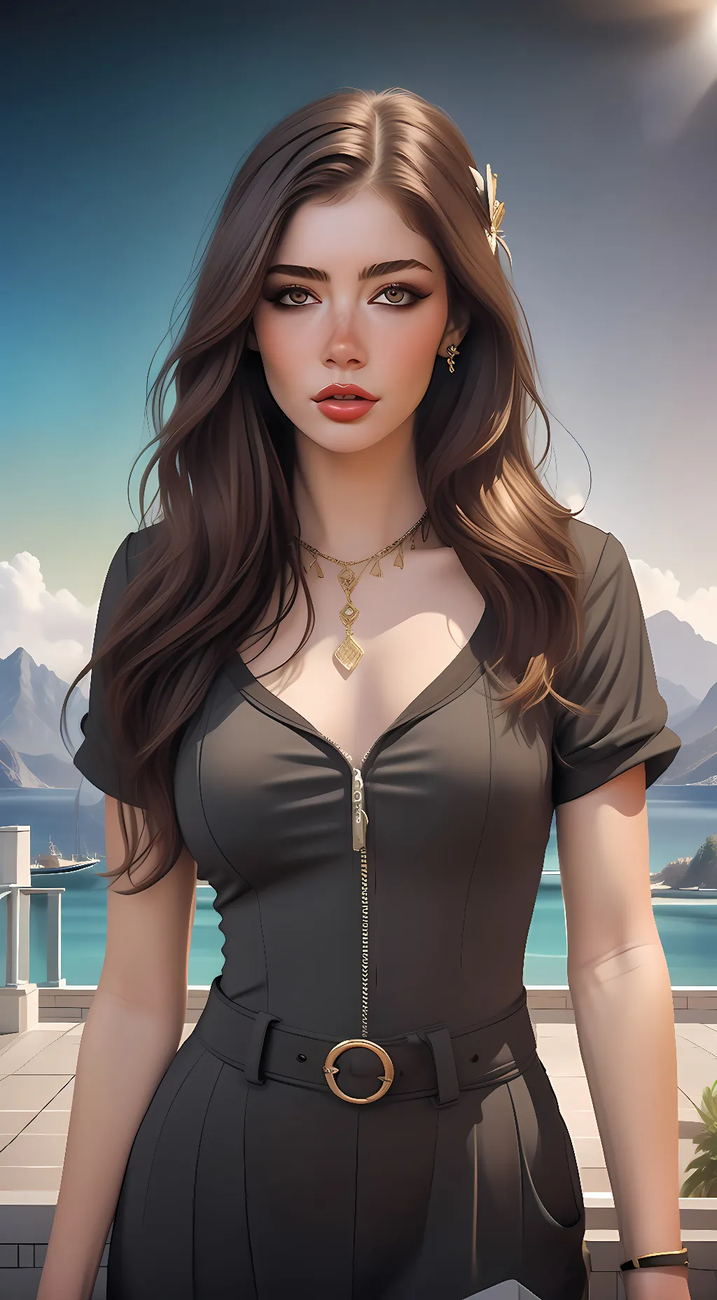 ai character: Chrissy Costanza background