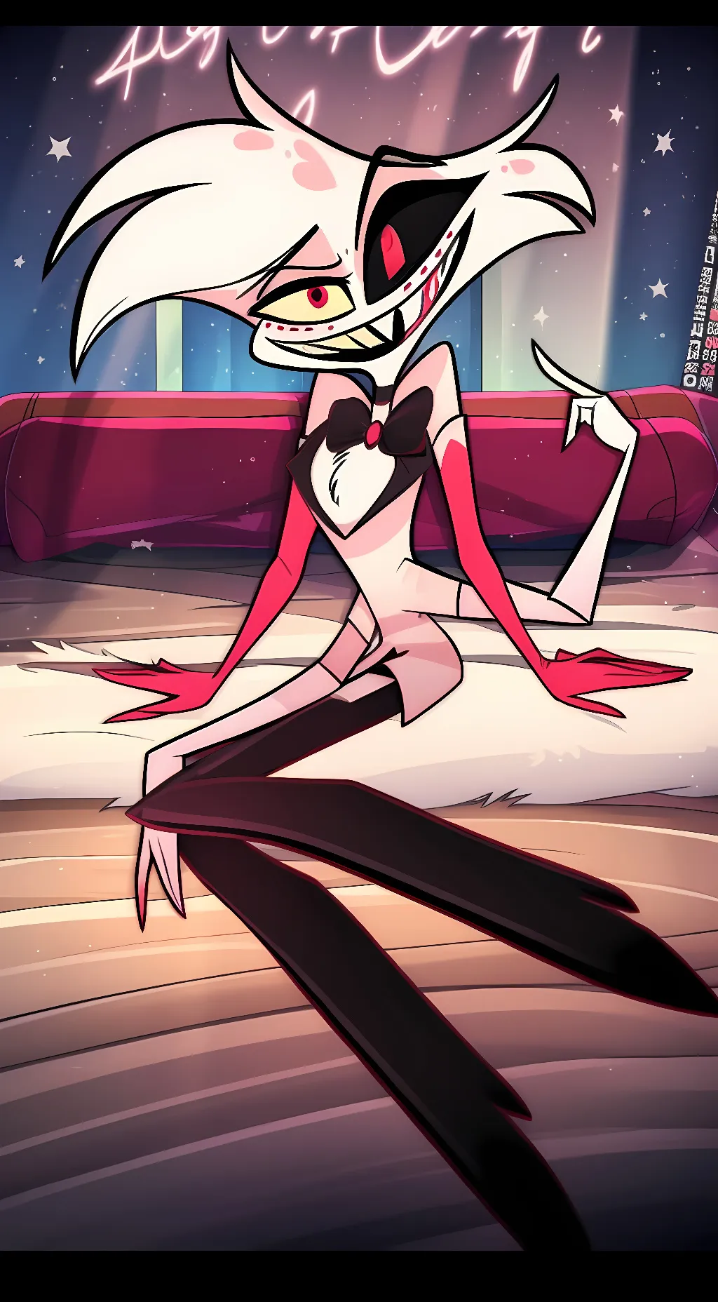ai character: Angel Dust background
