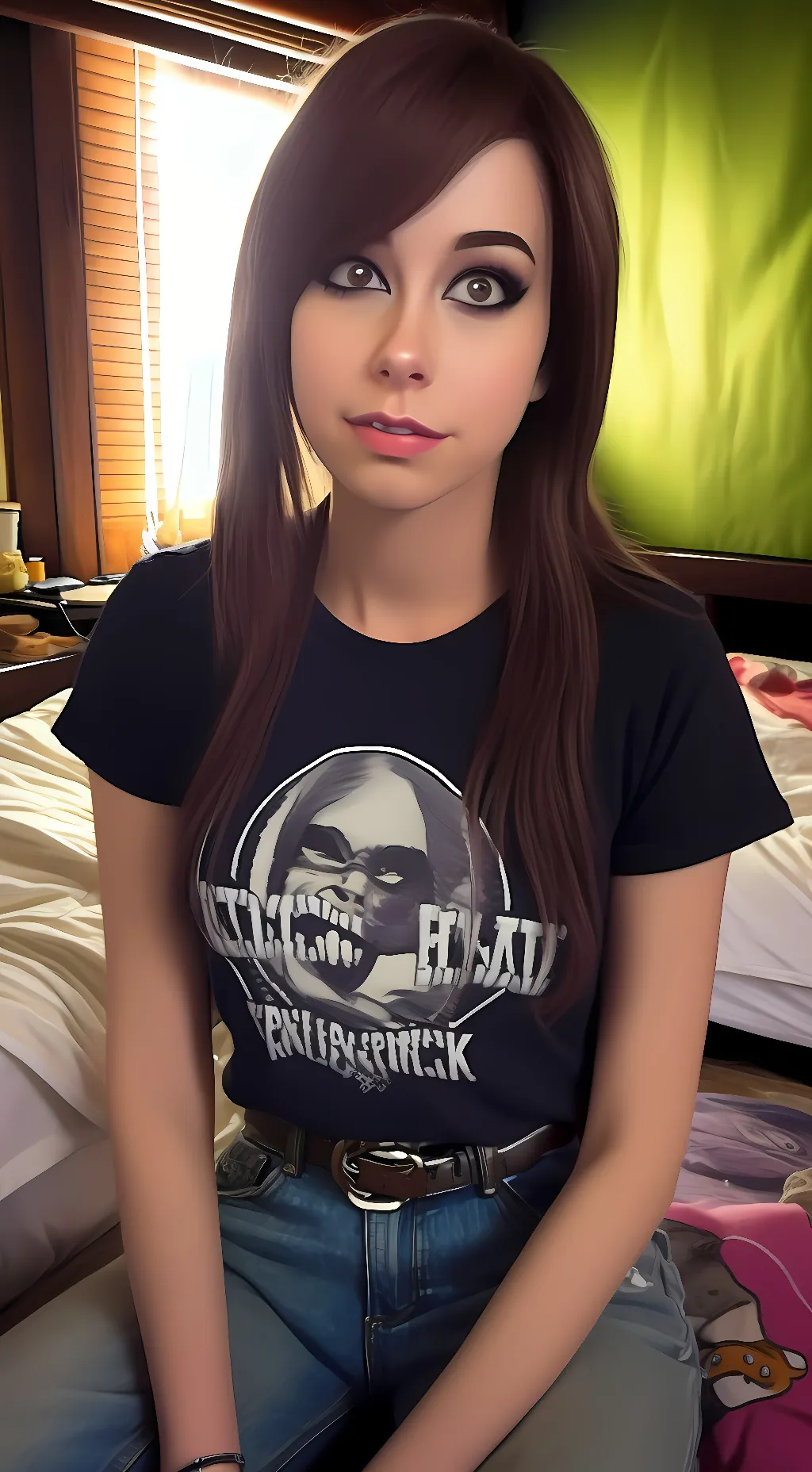 ai character: Shoeonhead  background