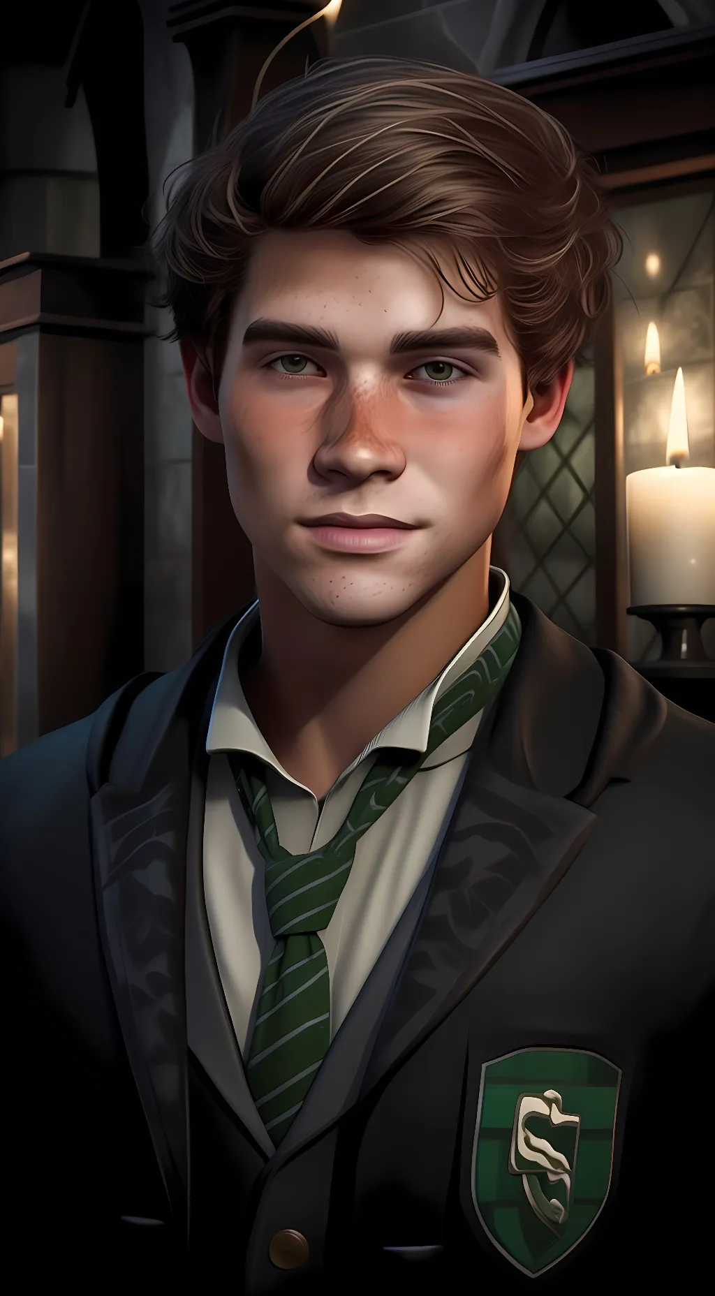 ai character: Sebastian Sallow  background