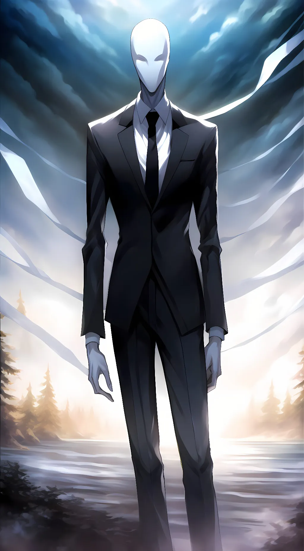 ai character: Slenderman background