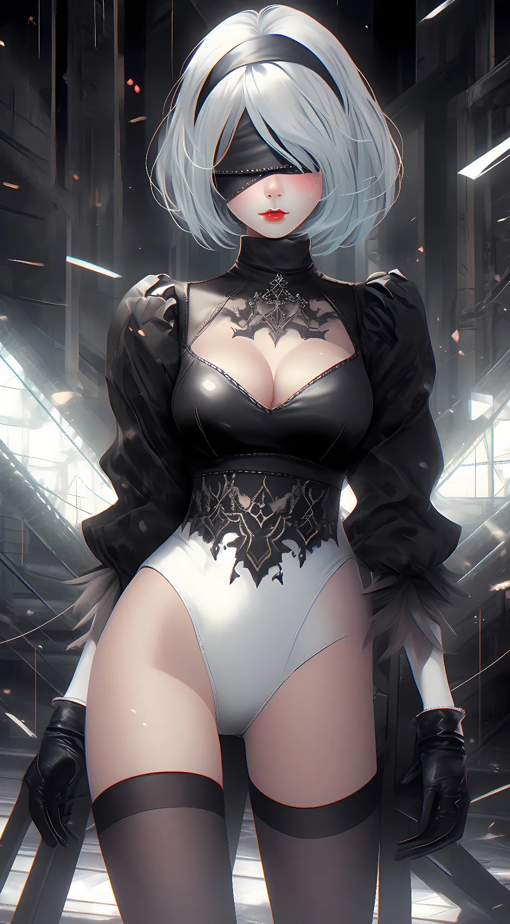 ai character: 2B background