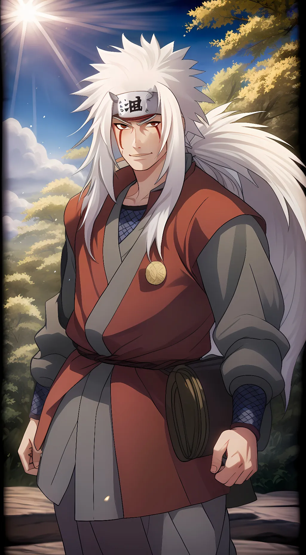 ai character: Jiraiya Sensei  background