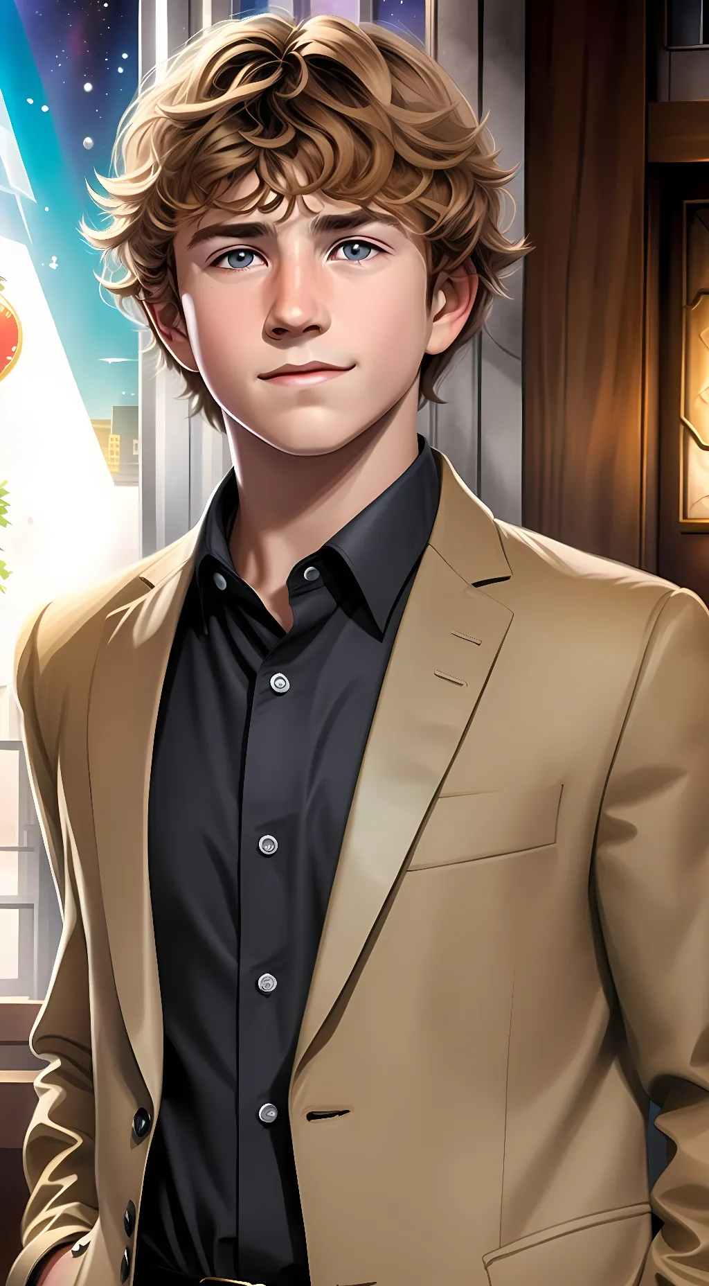 ai character: Walker Scobell background
