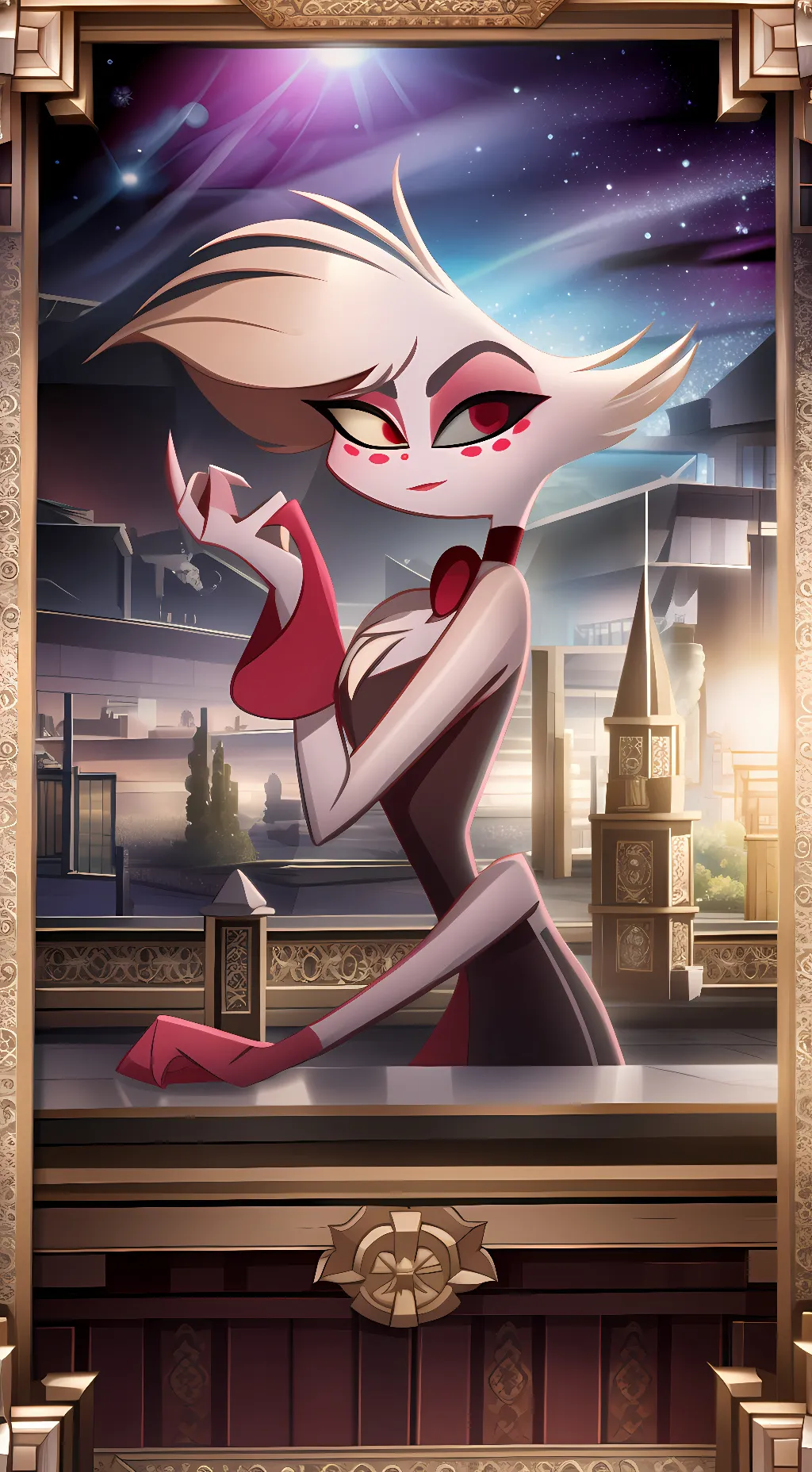 ai character: Angel Dust background