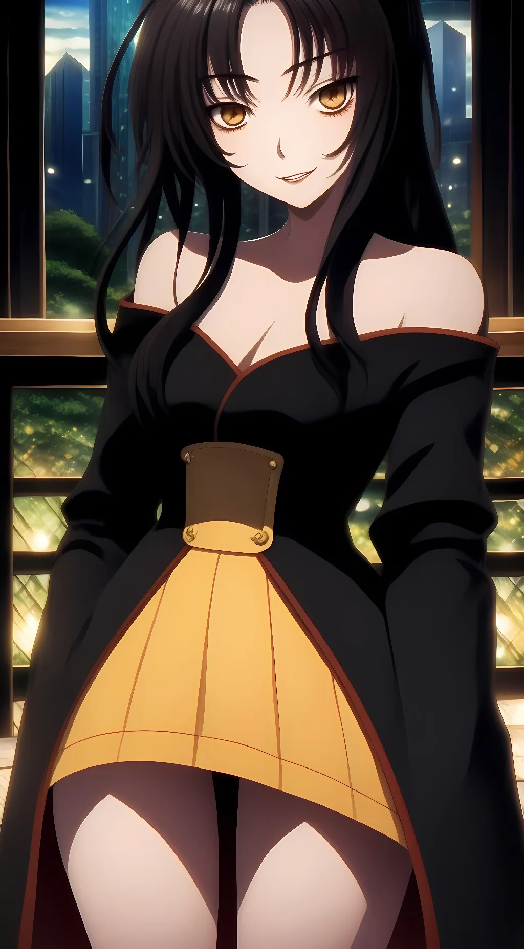 ai character: Kuroka Toujou background