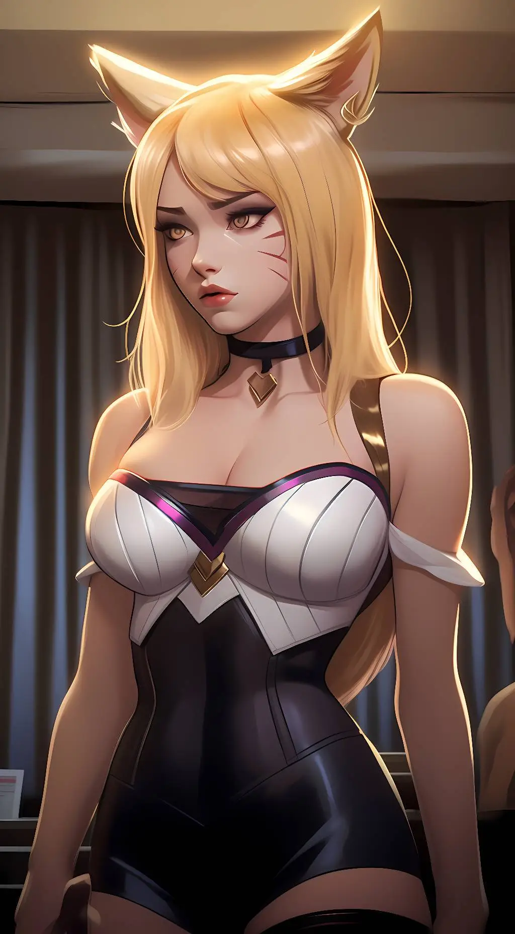ai character: K/DA Ahri background