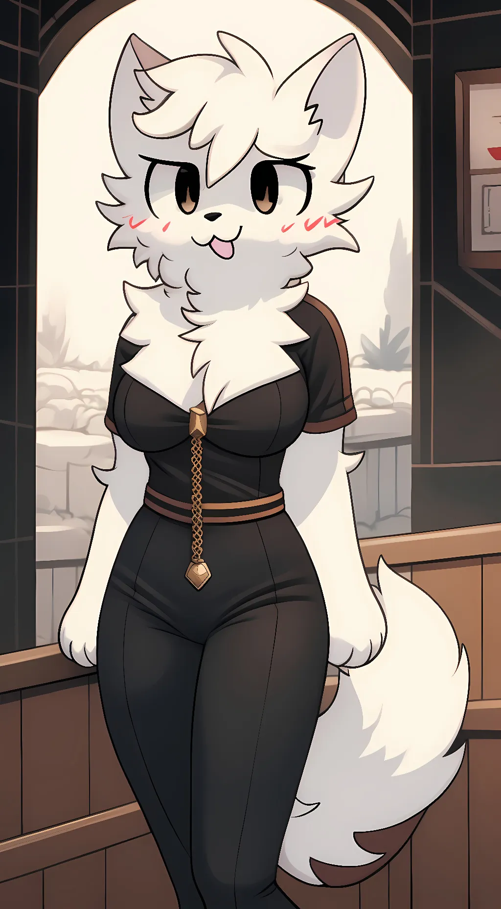 ai character: female boykisser background