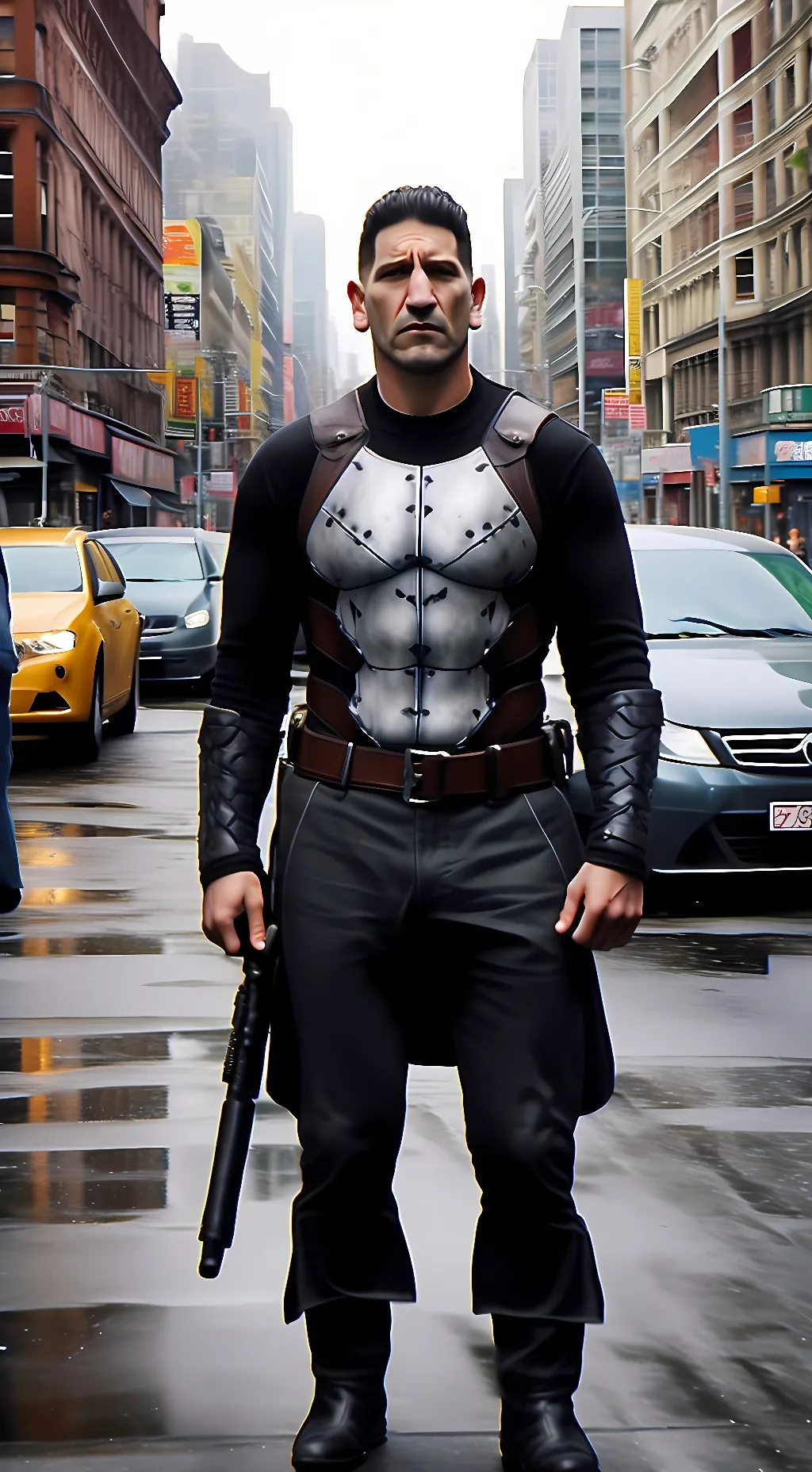 ai character: Frank Castle background