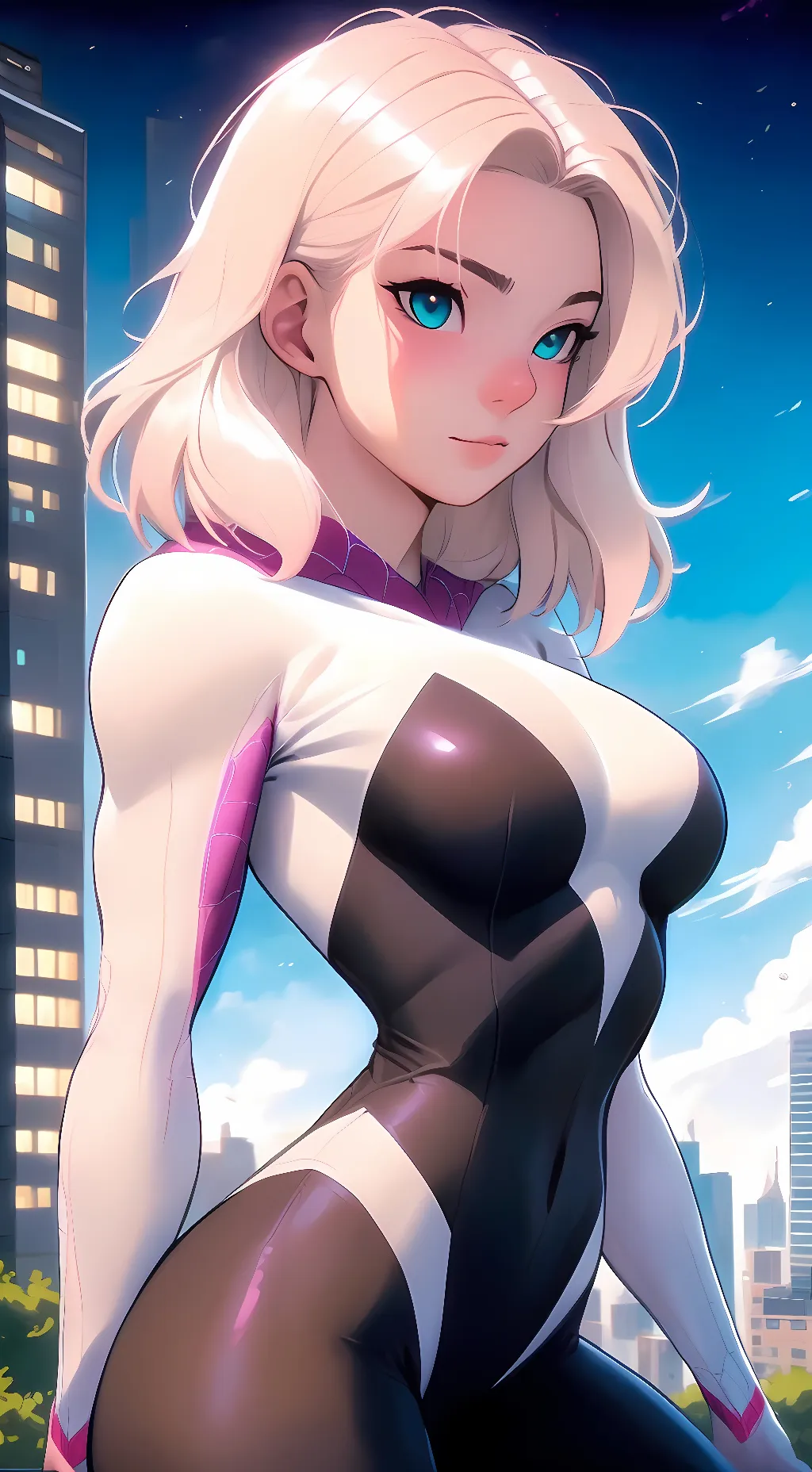 ai character: Gwen Stacy background