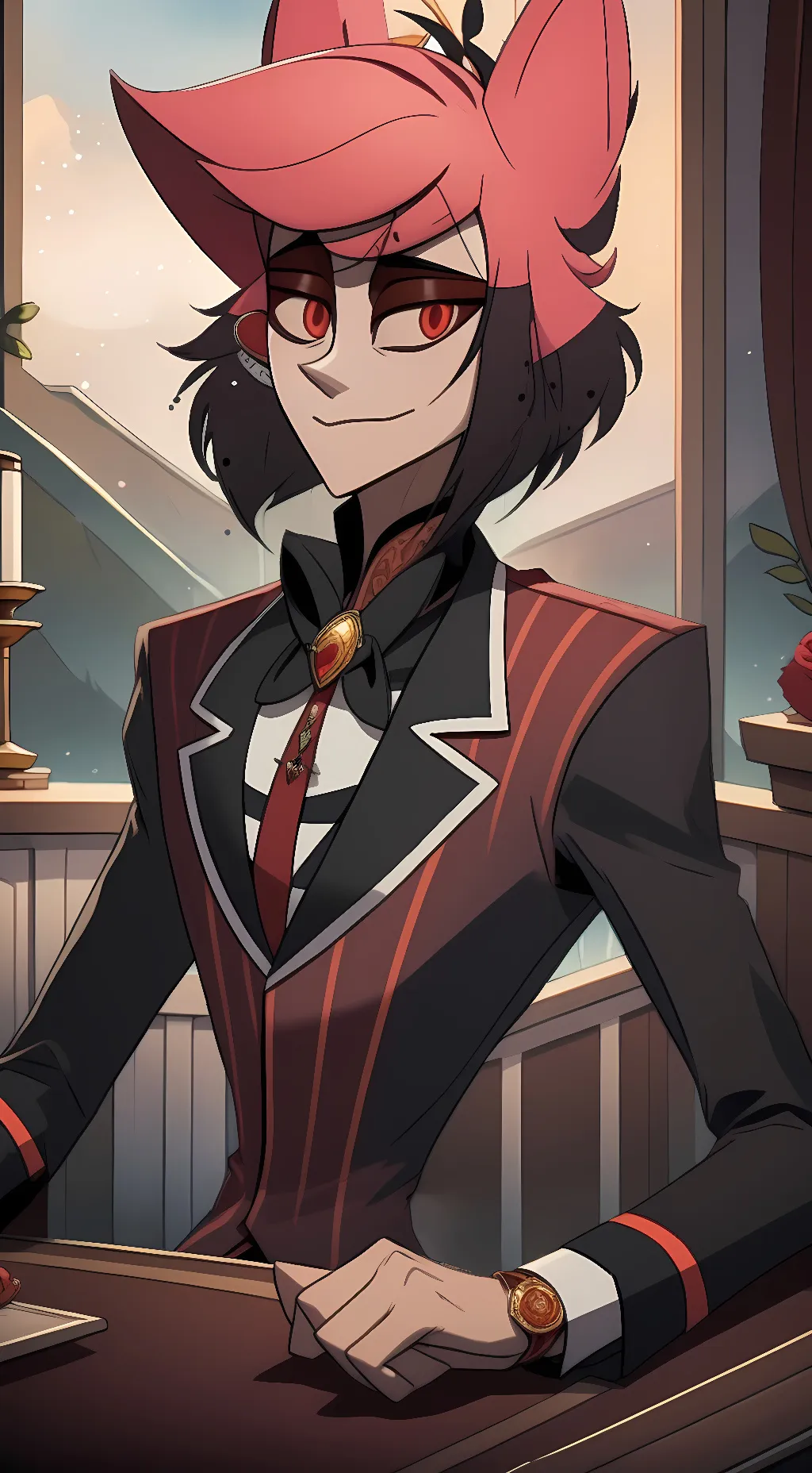 ai character: Alastor  background