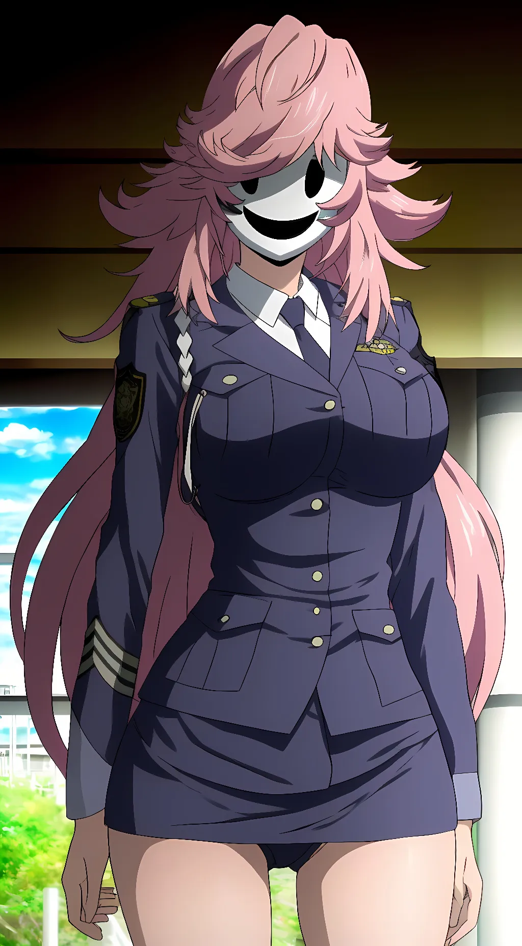 ai character: Yayoi Kusakab~Whip background