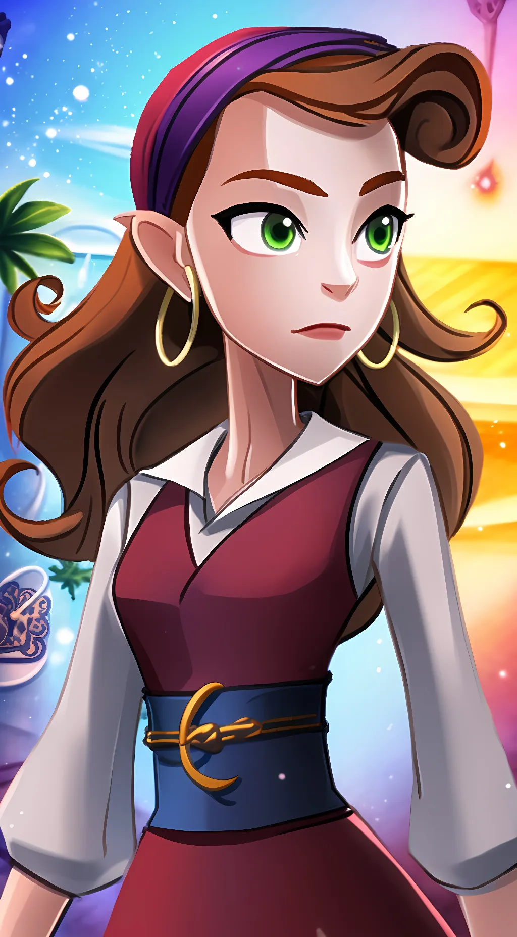 ai character: Eliane Marley background