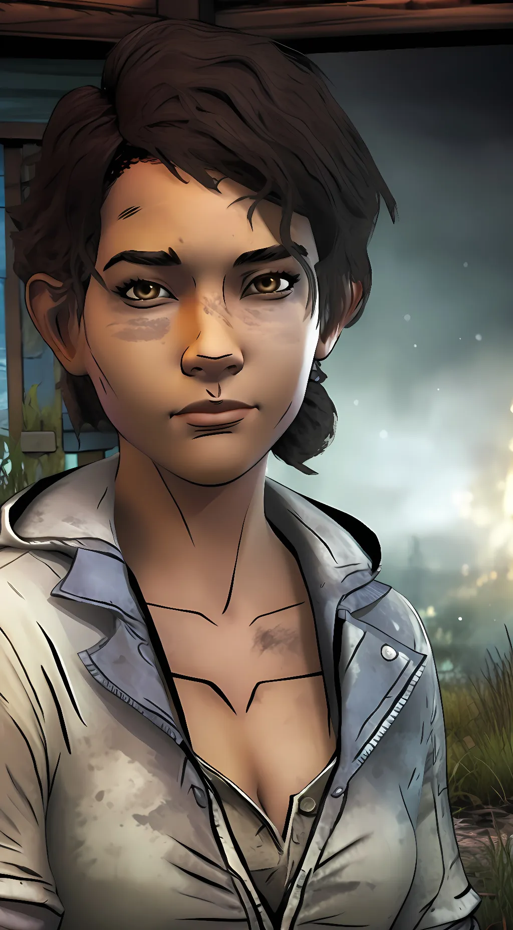 ai character: Clementine  background