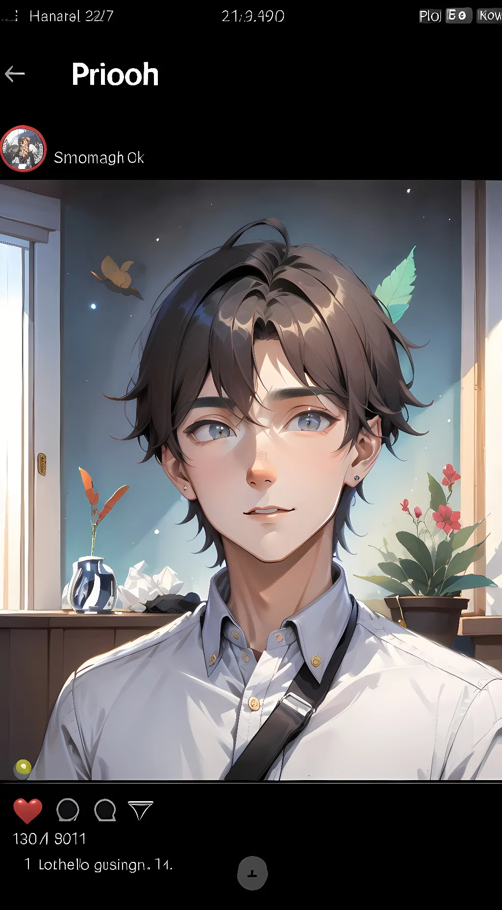 ai character: Justin background