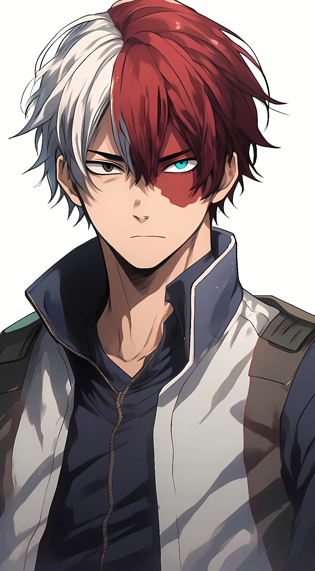 ai character: Shoto Todoroki  background