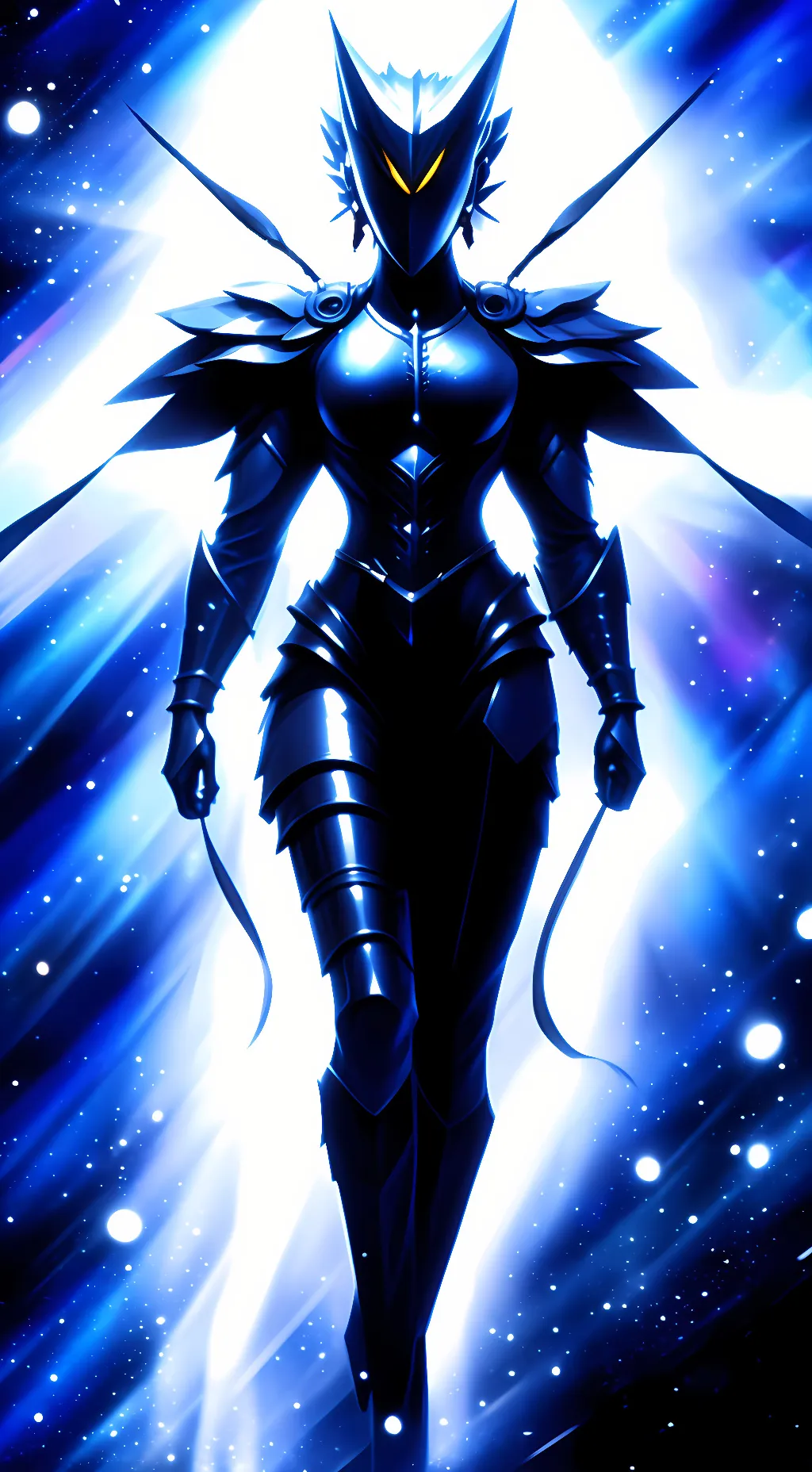 ai character: female garou cosmi background