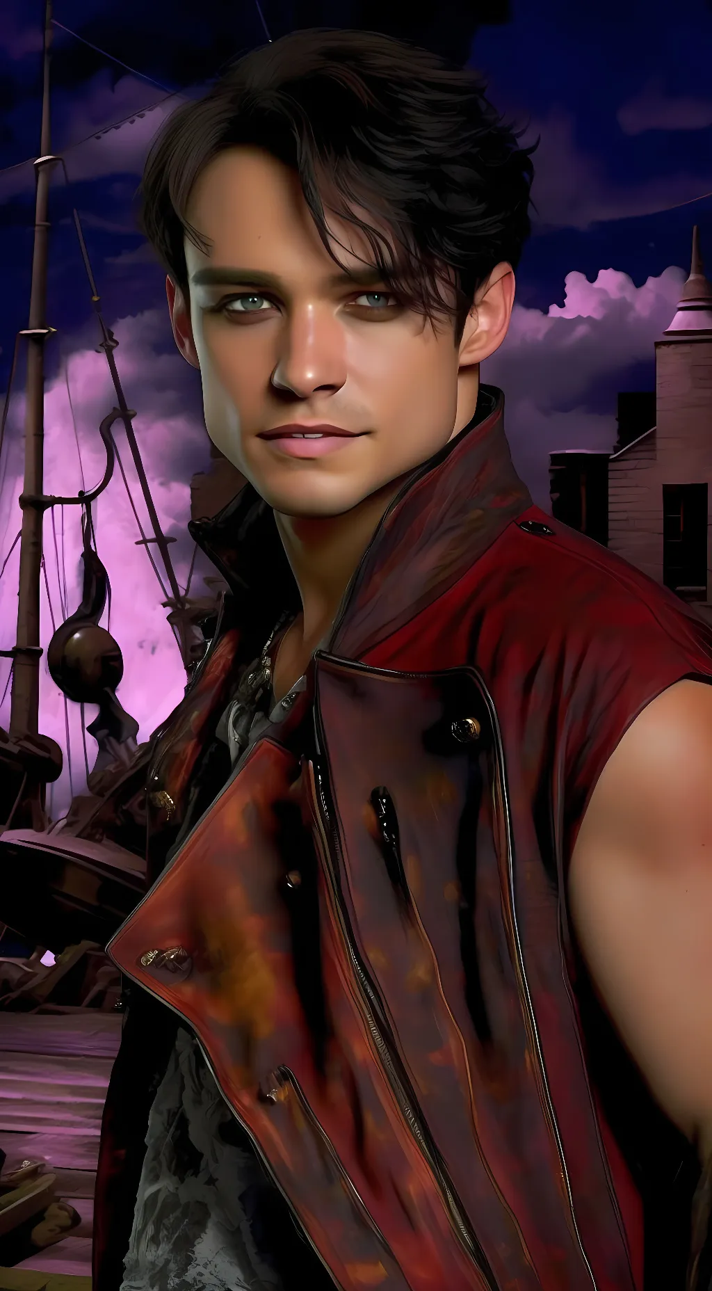 ai character: Harry Hook  background