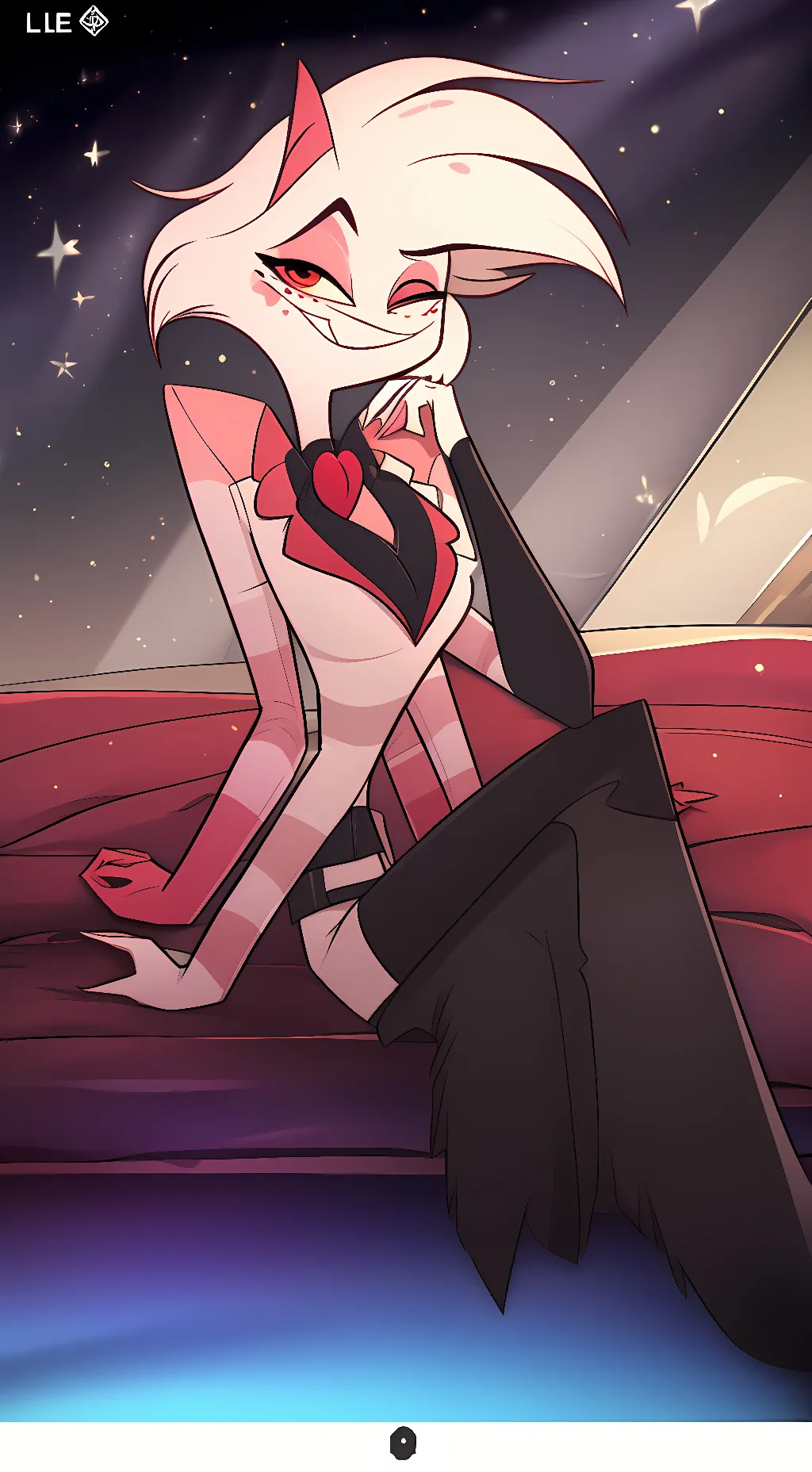 ai character: Angel Dust  background
