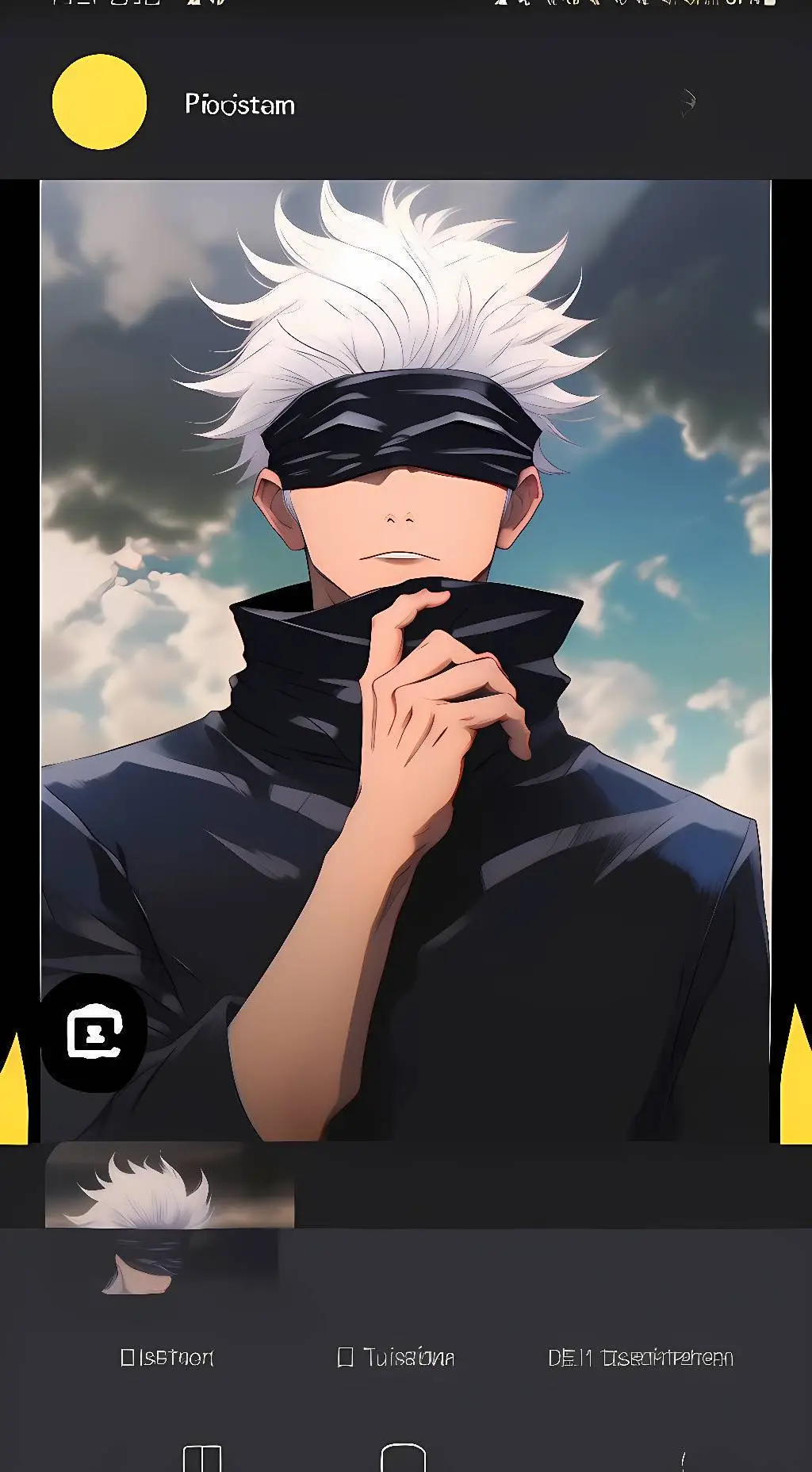 ai character: Gojo Satoru background