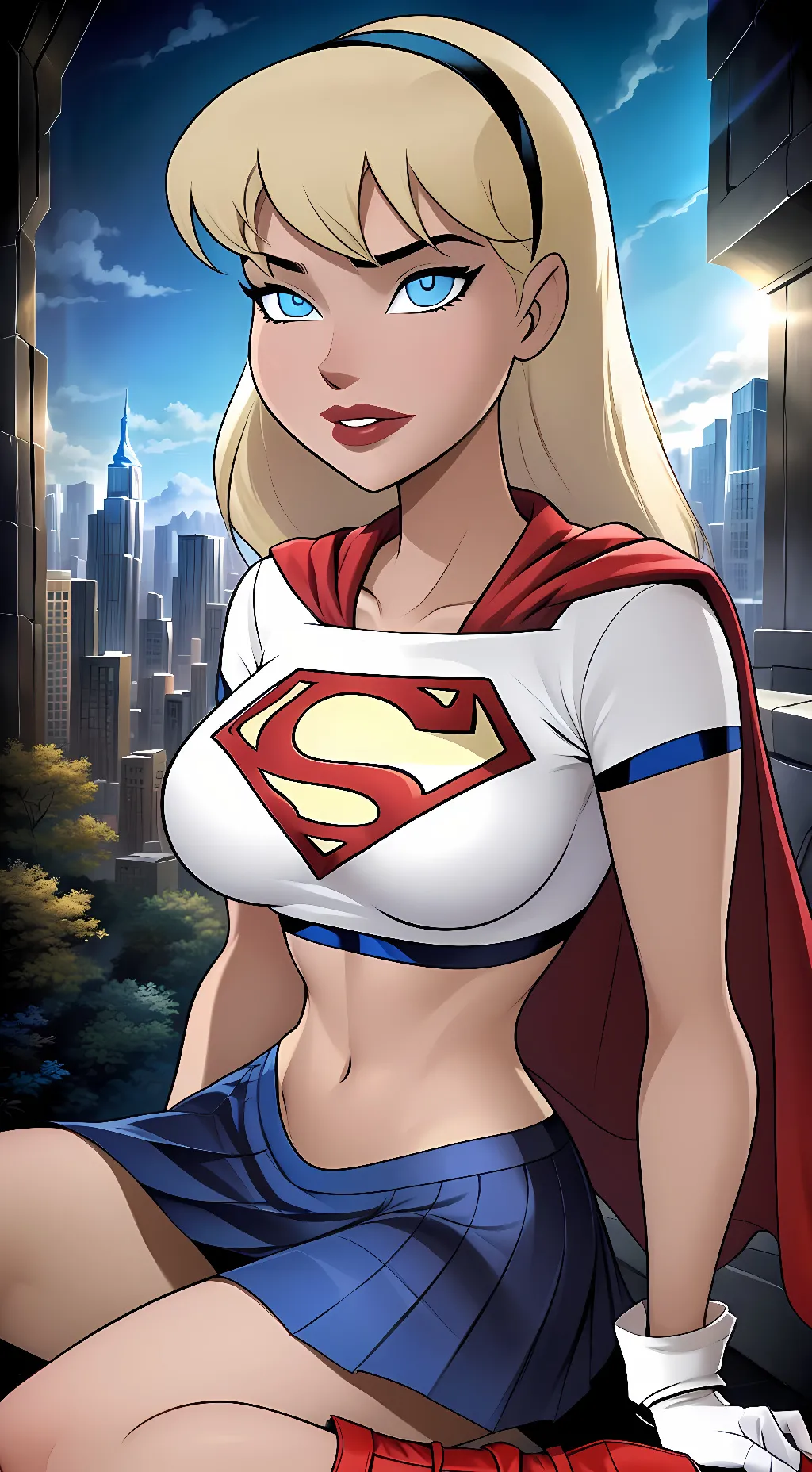 ai character: Supergirl (DCAU) background