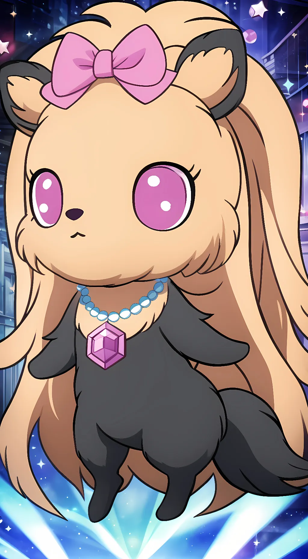 ai character: Topaz background