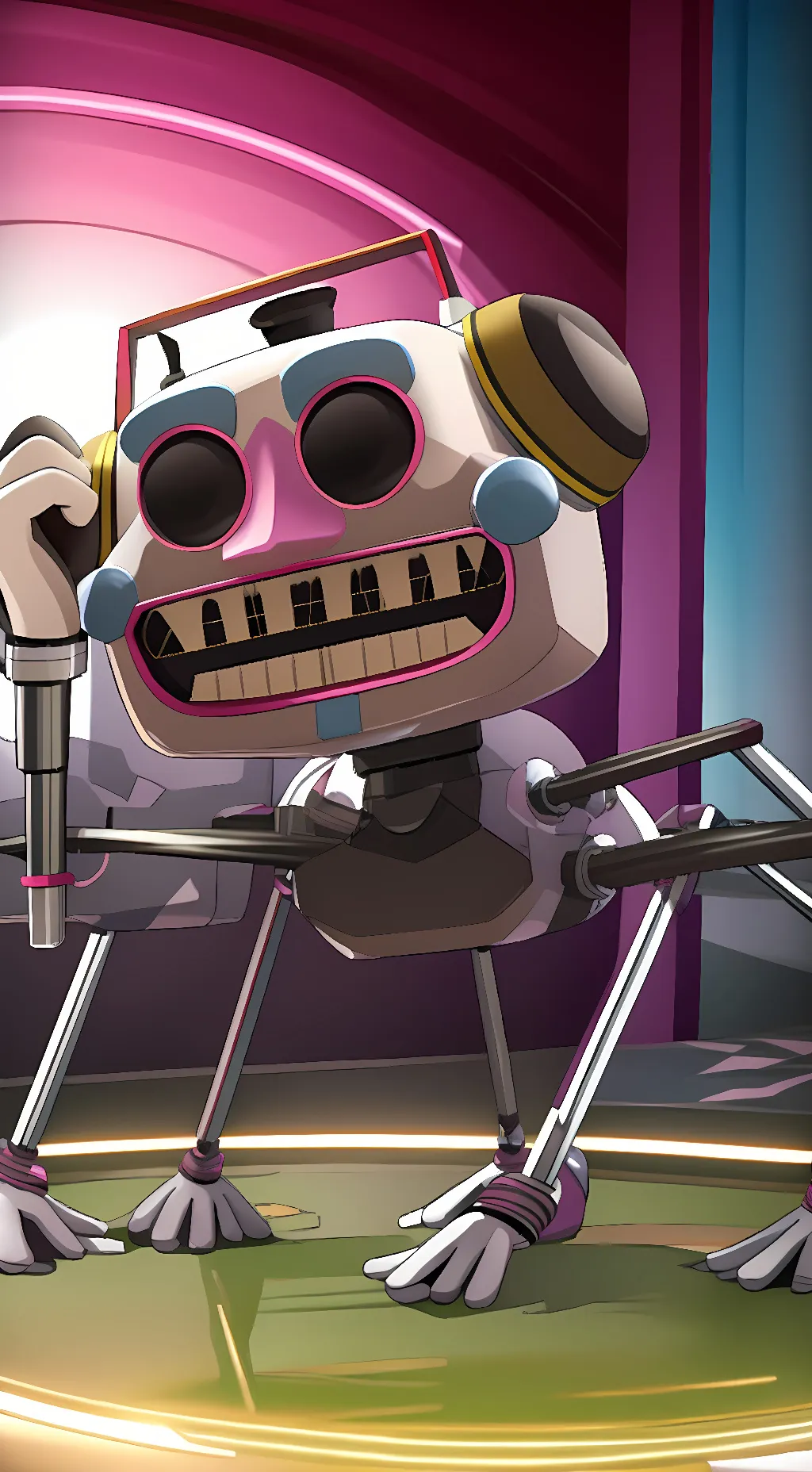 ai character: DJ Music Man background