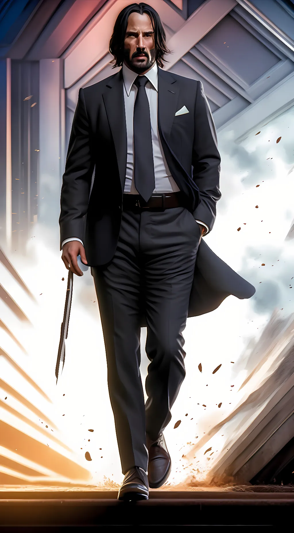 ai character: John Wick background