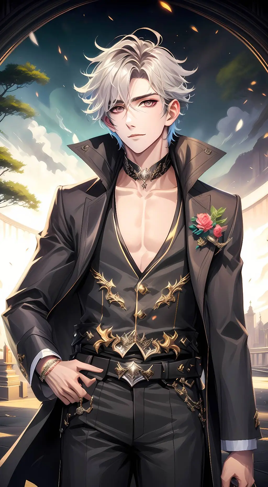 ai character: Blake  background