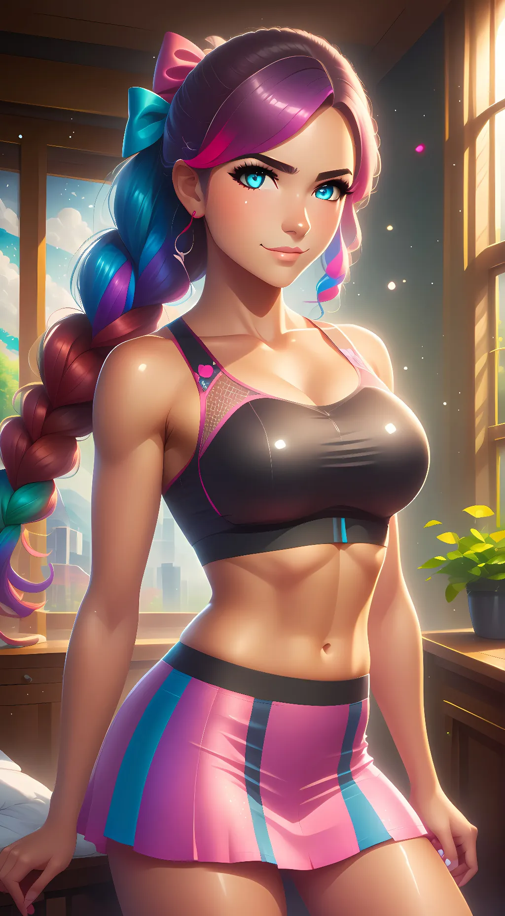 ai character: Autumn background