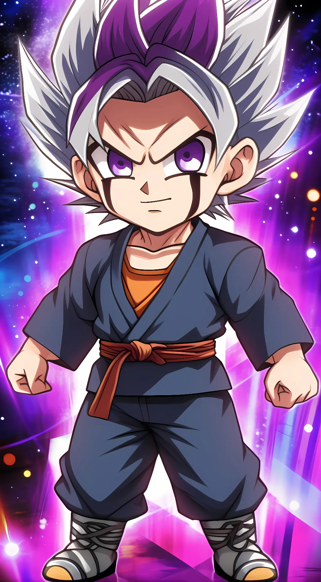 ai character: Chibi ULTRA Vegito background